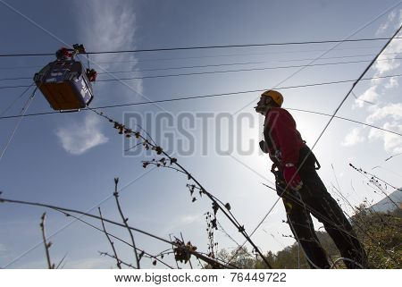 Cabin Ski Lift Saving