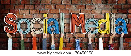 Social Media Word Concepts Isolated on Background