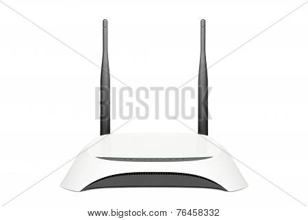 Wifi Router Isolated On White