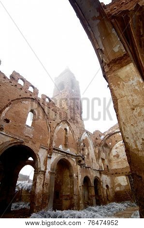 Belchite village destroyed in a bombing during the Spanish Civil War, Saragossa, Aragon, Spain