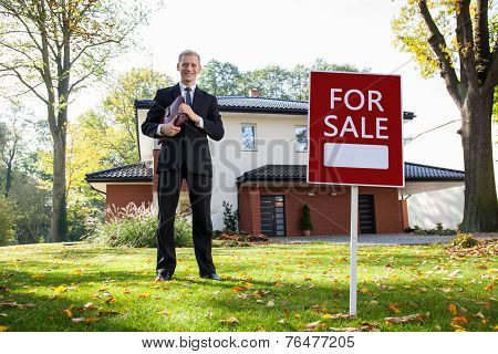 Real Estate Agent In Work