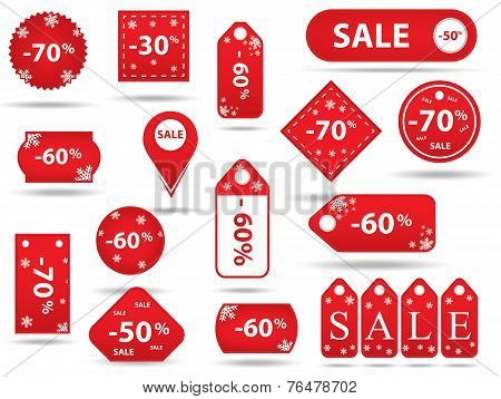 Big Sale, Sticker And Banners, Promotion