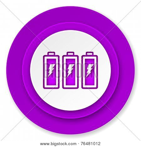 battery icon, volet button, power sign 