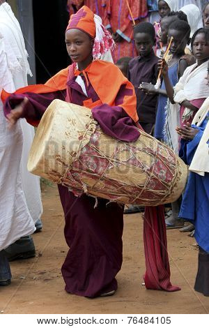 Celebration In Orthodox Ethiopian Christian Church.