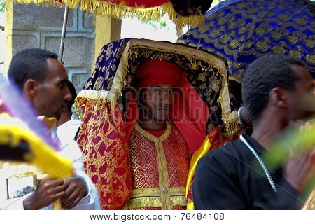 Celebration In Orthodox Ethiopian Christian Church.