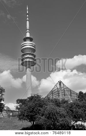 Tower of stadium of the in Munich