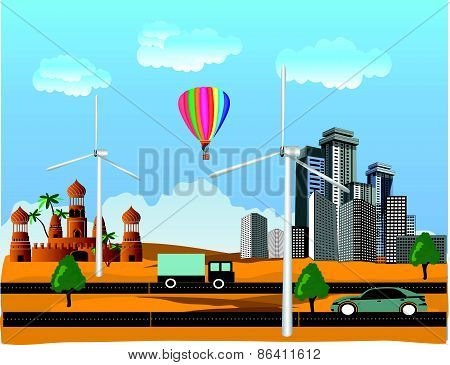 City in desert