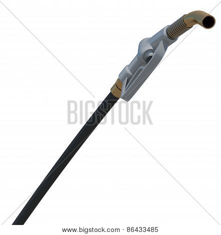 Gasoline dispenser. Bottom view. Isolated