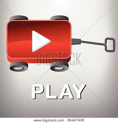 Play Movie Button Wagon