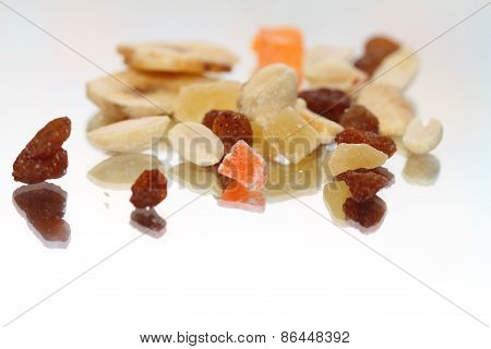 Trail Mix On A Smooth Surface