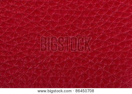 Red Leather Texture Background