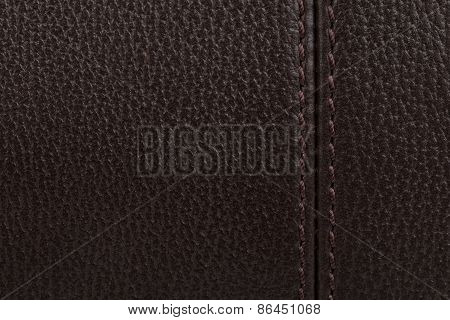 Dark Brown Leather Texture Background