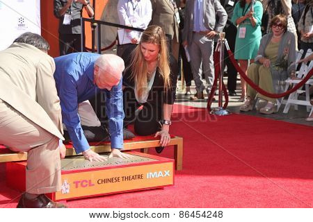 LOS ANGELES - MAR 27:  Christopher Plummer at the Christopher Plummer Hand and Foot Print Ceremony at the TCL Chinese Theater on March 27, 2015 in Los Angeles, CA