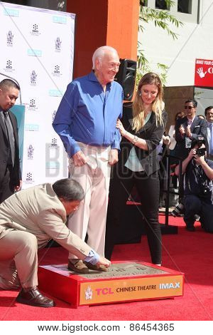 LOS ANGELES - MAR 27:  Christopher Plummer at the Christopher Plummer Hand and Foot Print Ceremony at the TCL Chinese Theater on March 27, 2015 in Los Angeles, CA