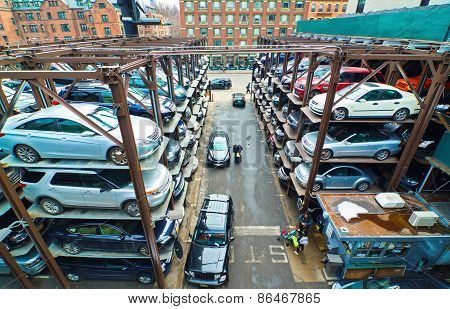 Multi-level Parking Garage In New York City