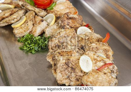 Grilled Fish With Egg Panne