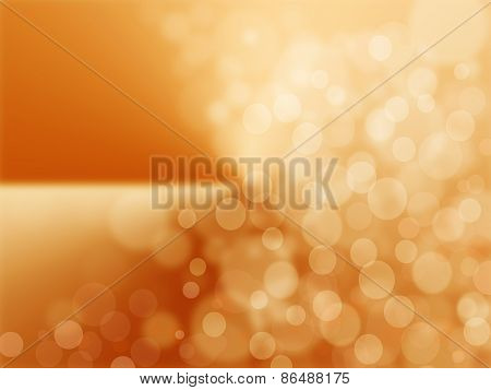 Abstract Blurred Gloden Bokeh Lighting Background