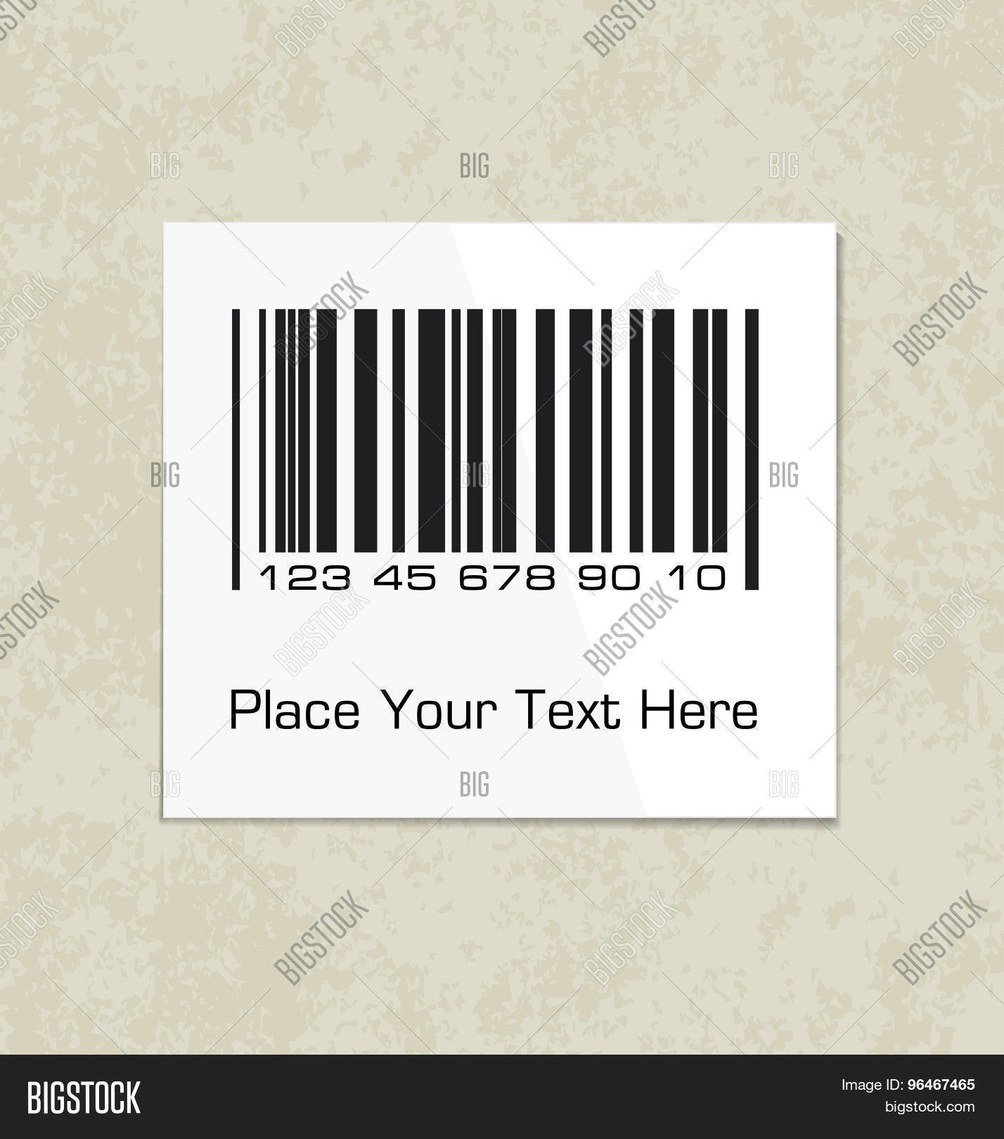 Smaal Bar Code Lining Bar Code Label On Vector & Photo (Free Trial) | Bigstock