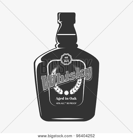 Retro whisky label