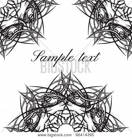 Monochrome Background With Abstract Elements