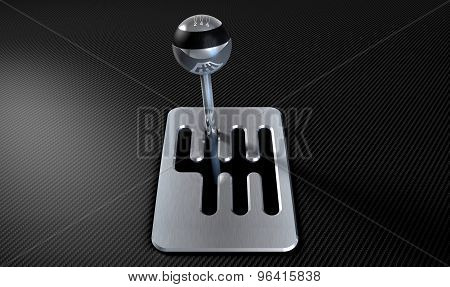 Steel And Chrome Stick Shift