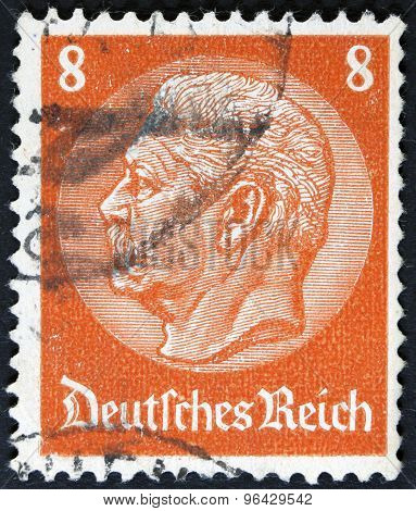 famous graphic image on a postage stamp