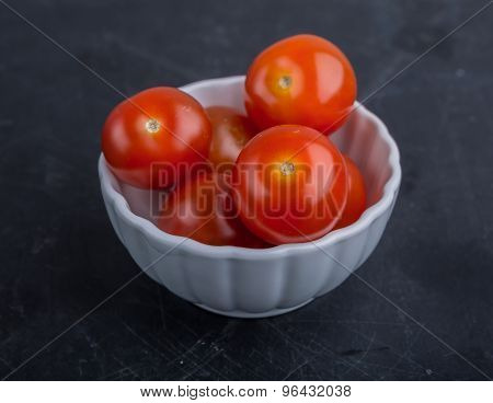 Red Cherry Tomatoes In Bowl