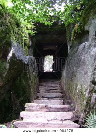 Kroky průchodu kámen Blarney
