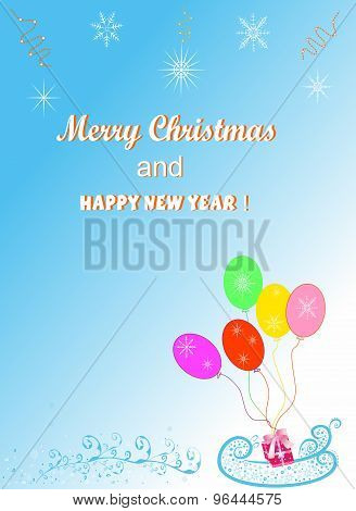 Christmas background for congratulations