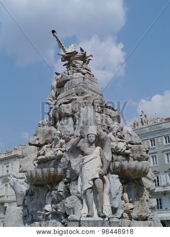 Four Continents fountain in Trieste
