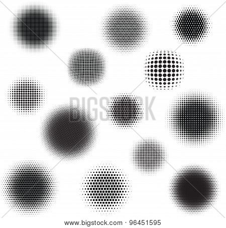 13 Abstract Halftone Backgrounds