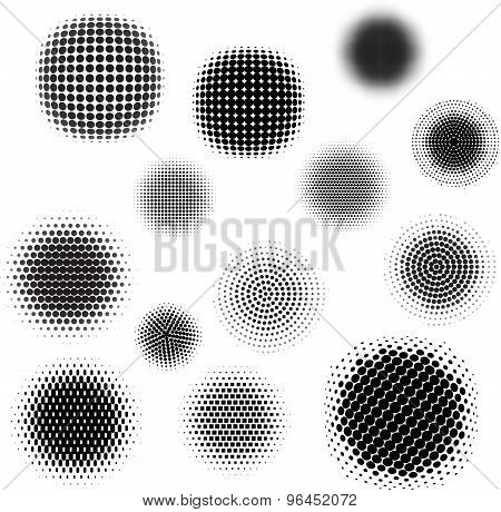 13 Abstract Halftone Backgrounds