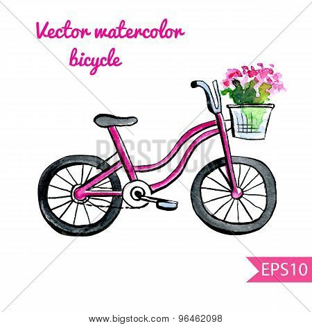 Watercolor Bicycle