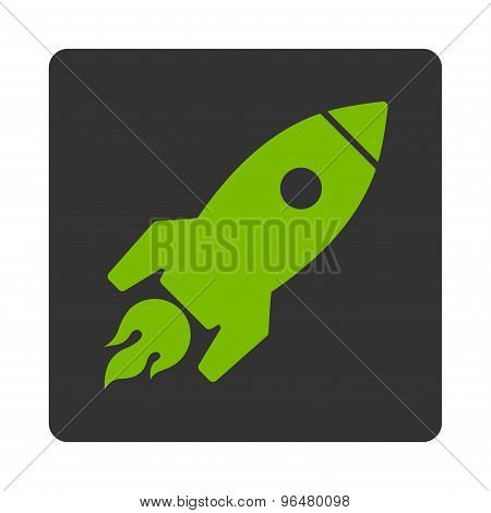 Rocket Launch Icon from Commerce Buttons OverColor Set