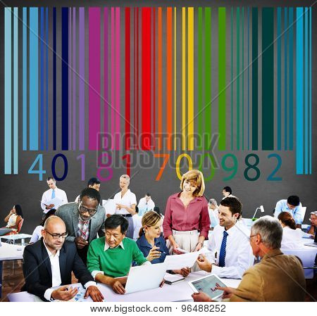Bar Code Price Tag Coding Encryption Label Merchandise Concept