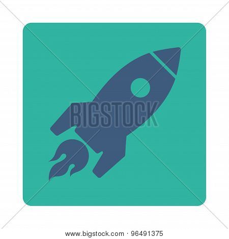 Rocket Launch Icon from Commerce Buttons OverColor Set