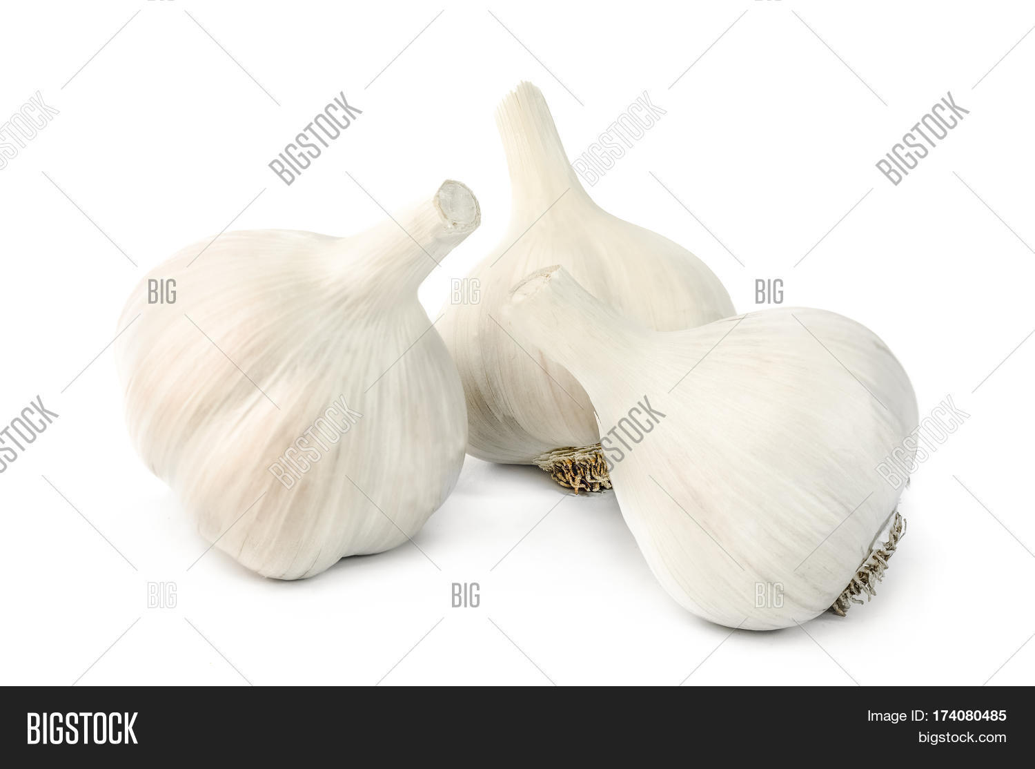 Garlic. Three Cloves Image & Photo (Free Trial) Bigstock