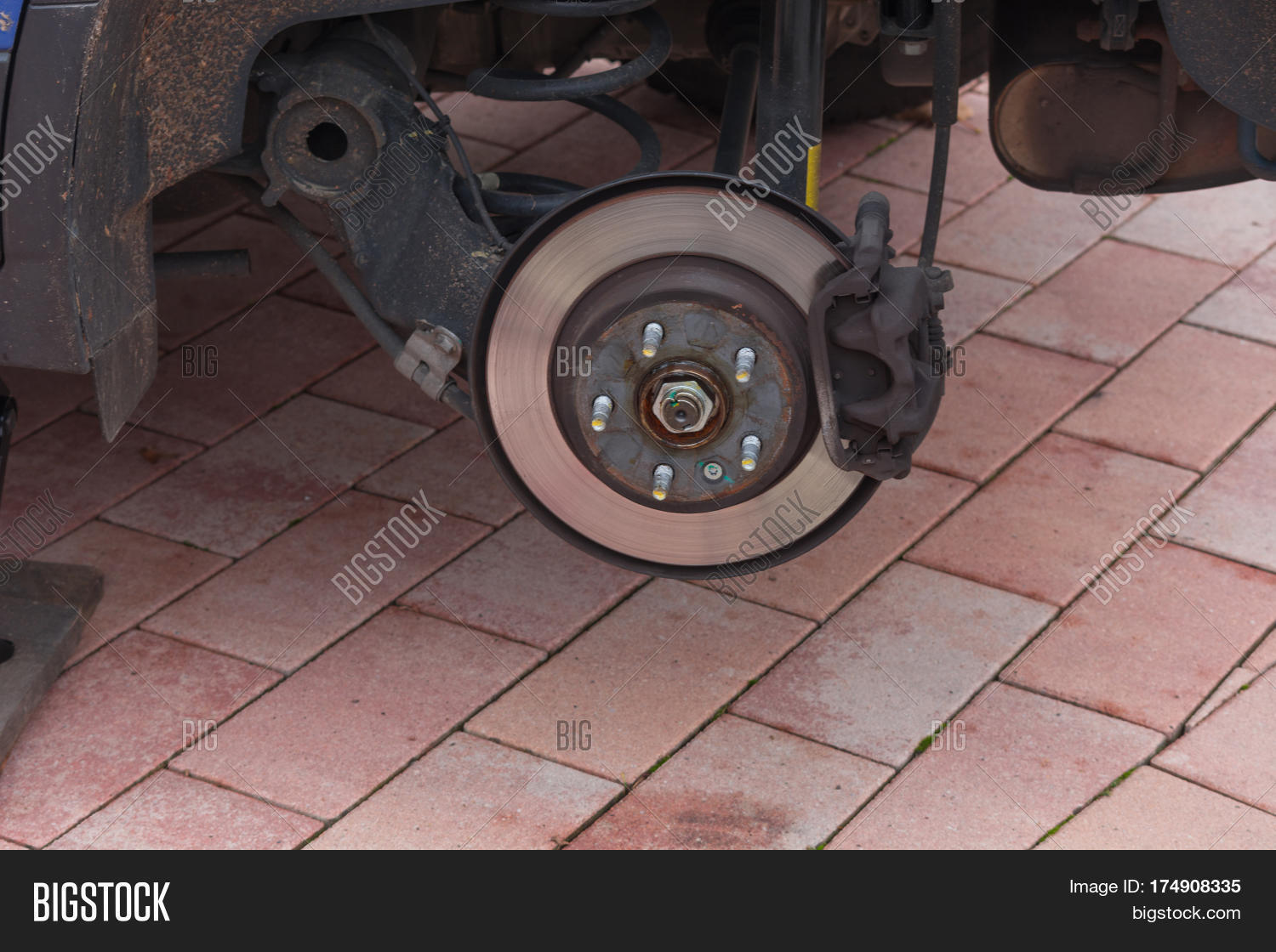 Disk Brake On Car Here Image & Photo (Free Trial) Bigstock