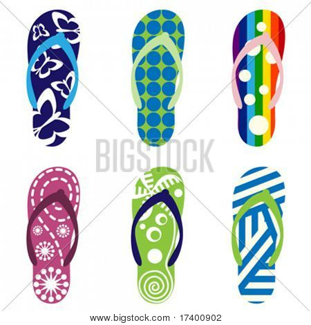 beach sandals set