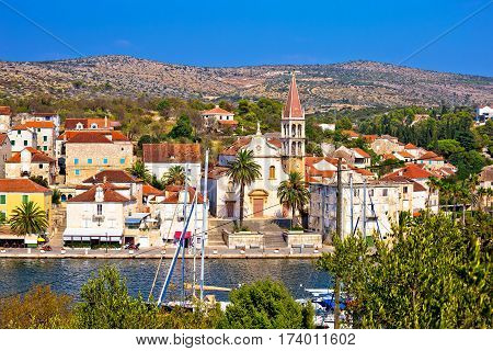 Town Of Milna Waterfront Panoramic View