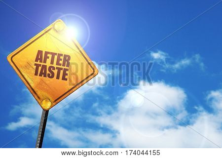 aftertaste, 3D rendering, traffic sign