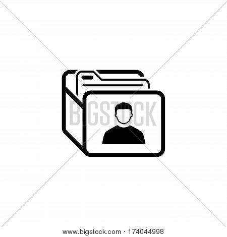 Customer Base Icon. Business Concept. Flat Design. Isolated Illustration.