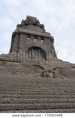 Leipzig Voelkerschlachtdenkmal Monument Battle Military Tower Destination Sights City Germany Europe