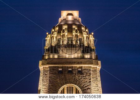Leipzig Voelkerschlachtdenkmal Monument Battle Military Tower Destination Sights City Germany Europe