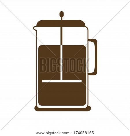 french press , coffee icon set 