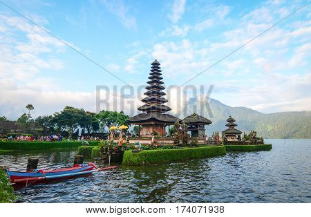Pura Ulun Danu Temple In Bali, Indonesia