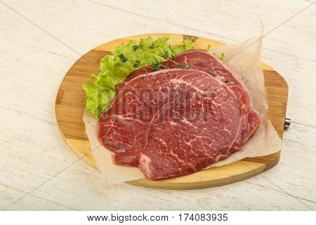 Raw Beef Schnitzel