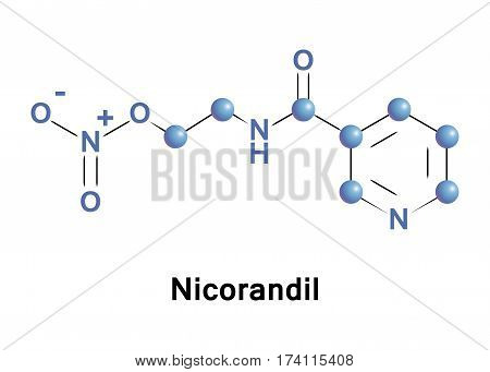 Nicorandil is a vasodilatory drug used to treat angina.