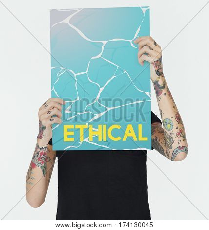 Morality Principle Virtuous Water Graphic Word