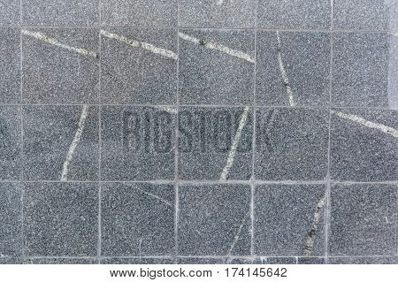 Texture of road surface made grey pave stones